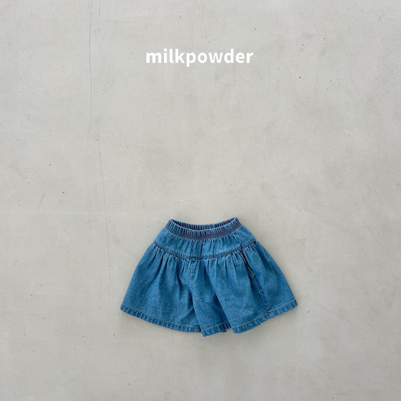 Milk Powder - Korean Children Fashion - #fashionkids - Culotte Denim Pants