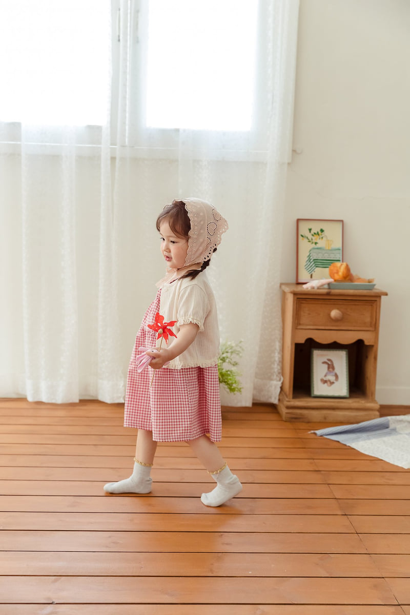 Milk Powder - Korean Children Fashion - #fashionkids - Check One-piece - 11