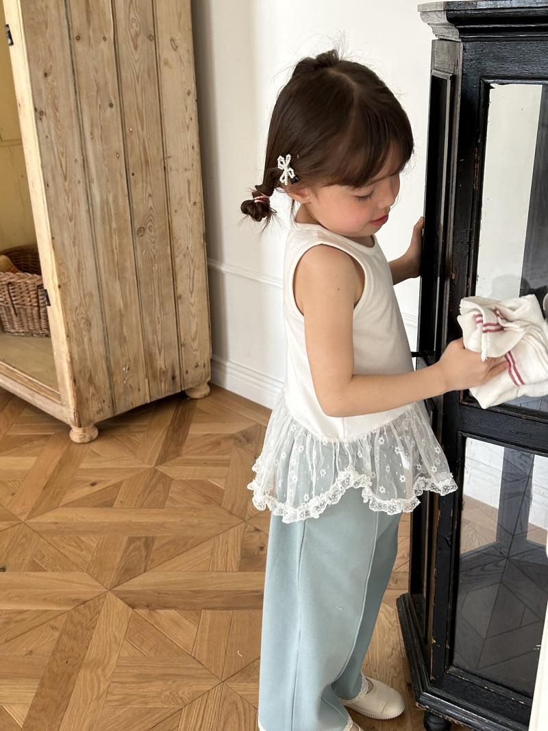 Milk Powder - Korean Children Fashion - #kidsshorts - Light Sleeveless Tee - 5