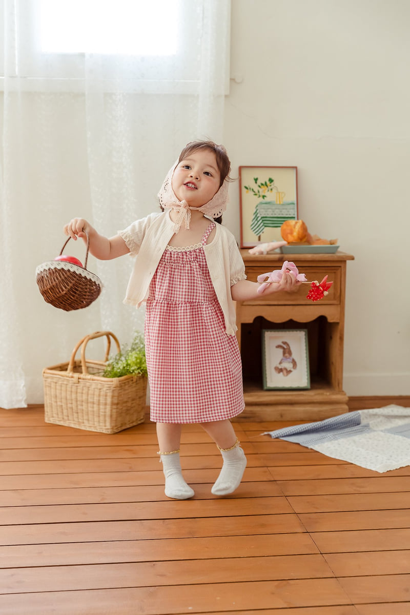 Milk Powder - Korean Children Fashion - #kidsshorts - Check One-piece - 12