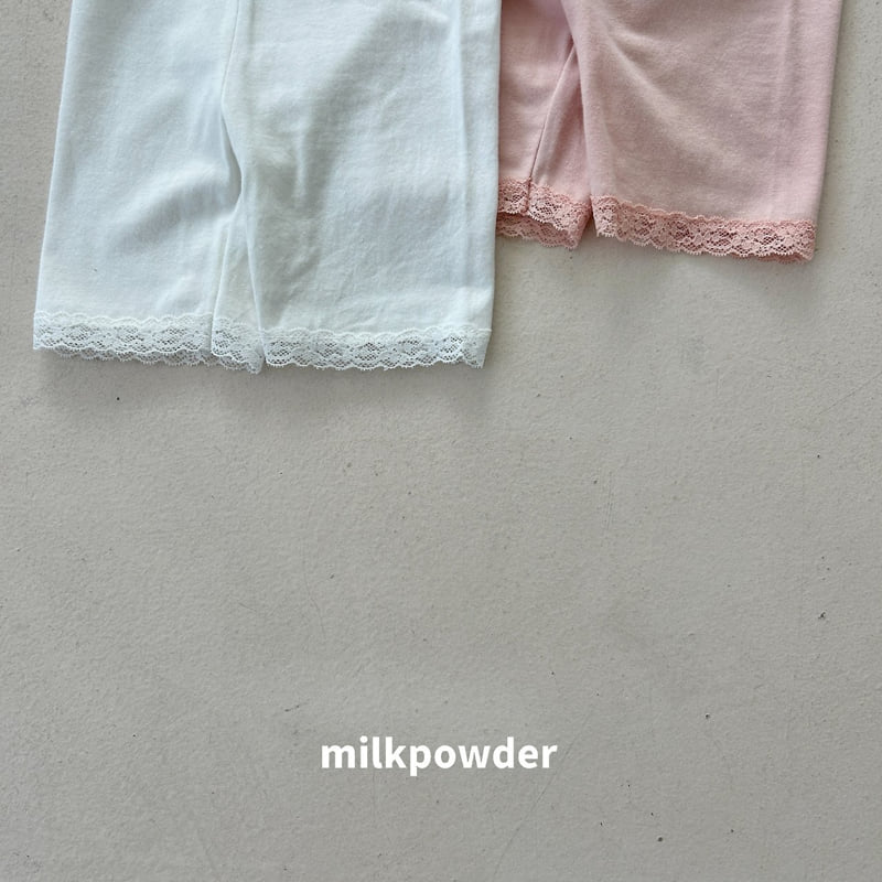 Milk Powder - Korean Children Fashion - #littlefashionista - Short Leggings - 5