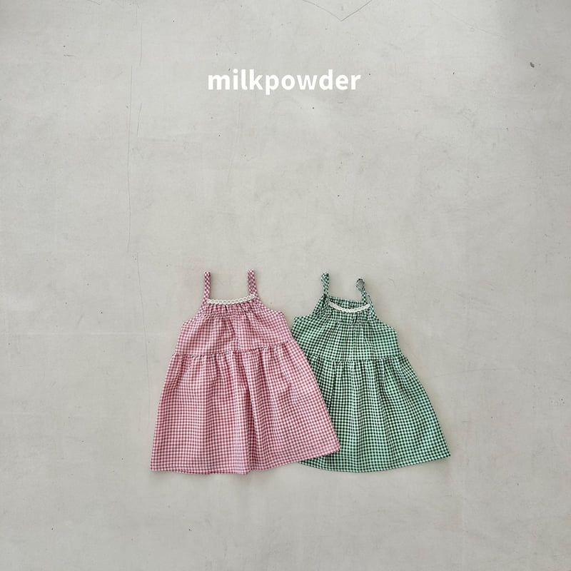 Milk Powder - Korean Children Fashion - #magicofchildhood - Check One-piece