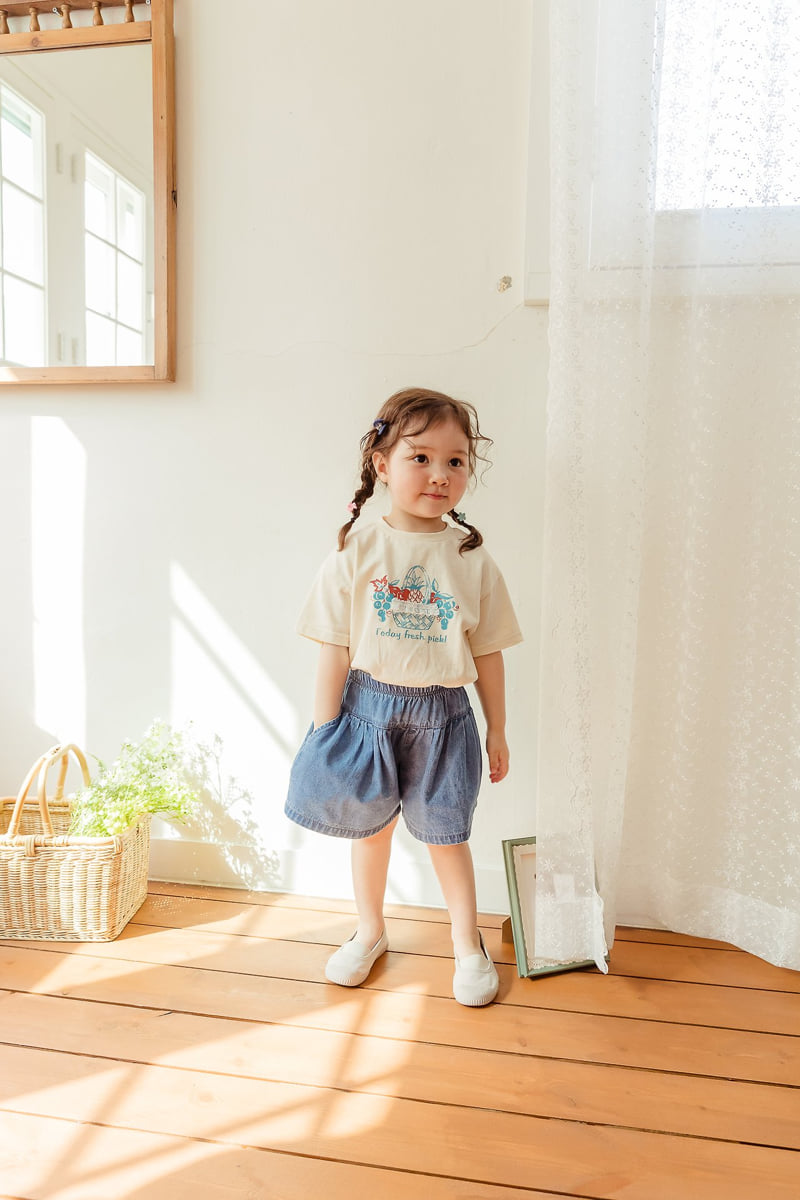 Milk Powder - Korean Children Fashion - #minifashionista - Culotte Denim Pants - 8