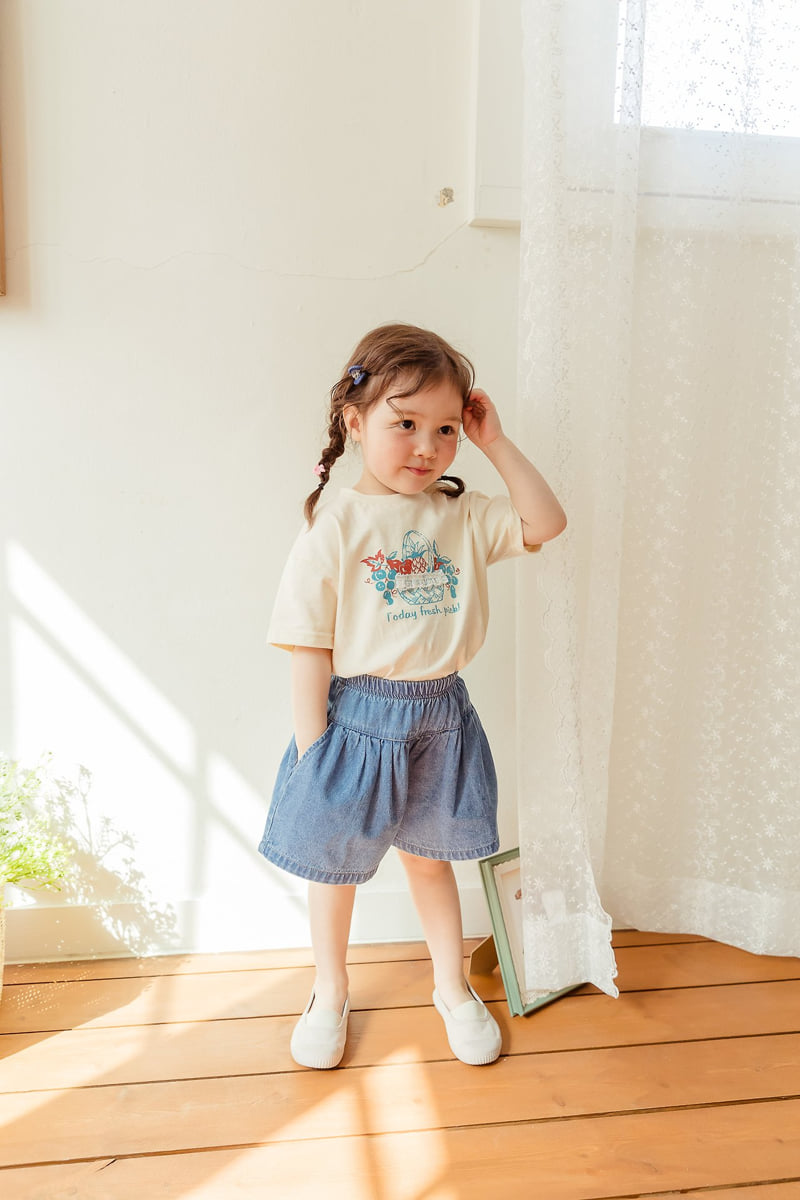 Milk Powder - Korean Children Fashion - #prettylittlegirls - Culotte Denim Pants - 9