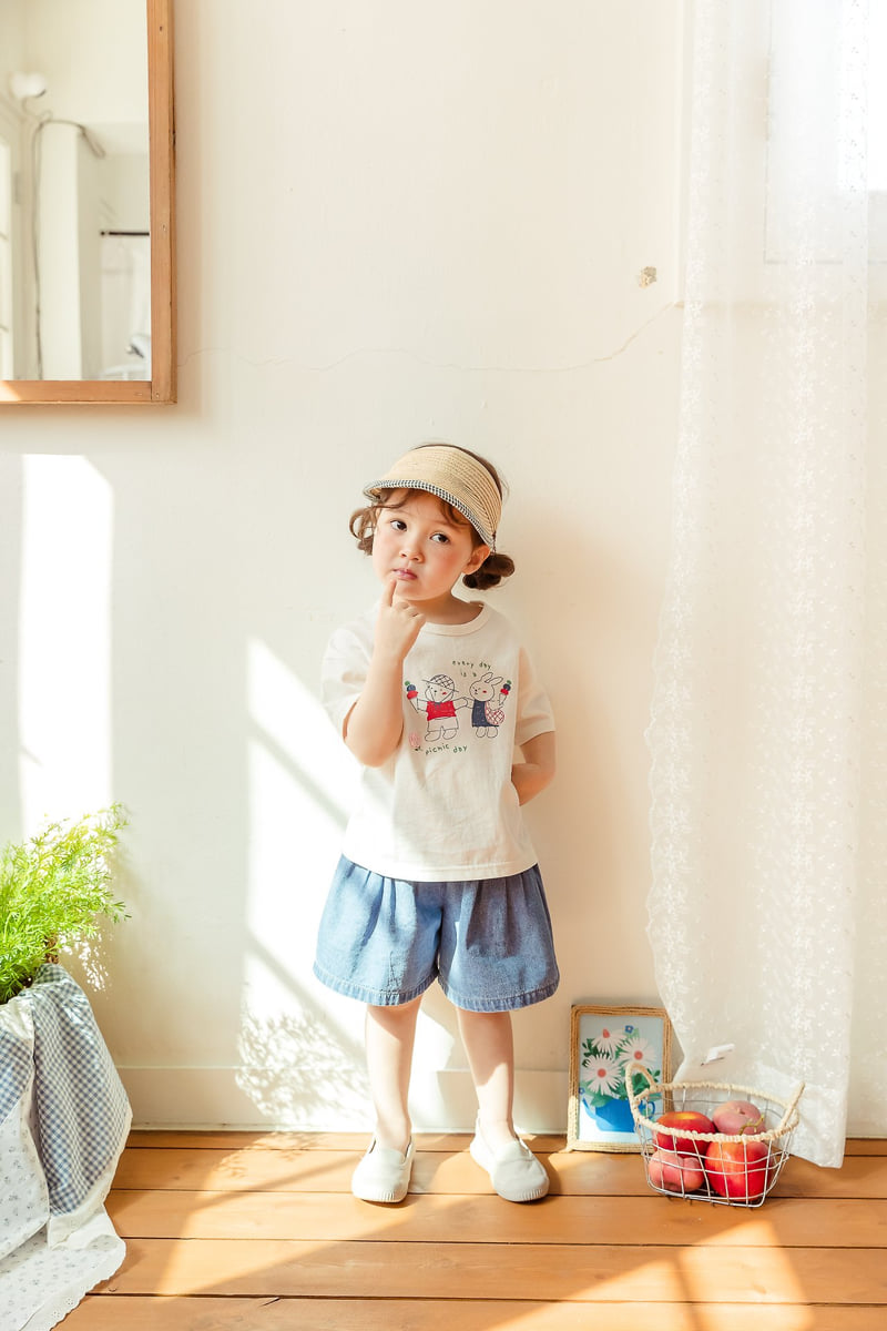 Milk Powder - Korean Children Fashion - #stylishchildhood - Culotte Denim Pants - 12