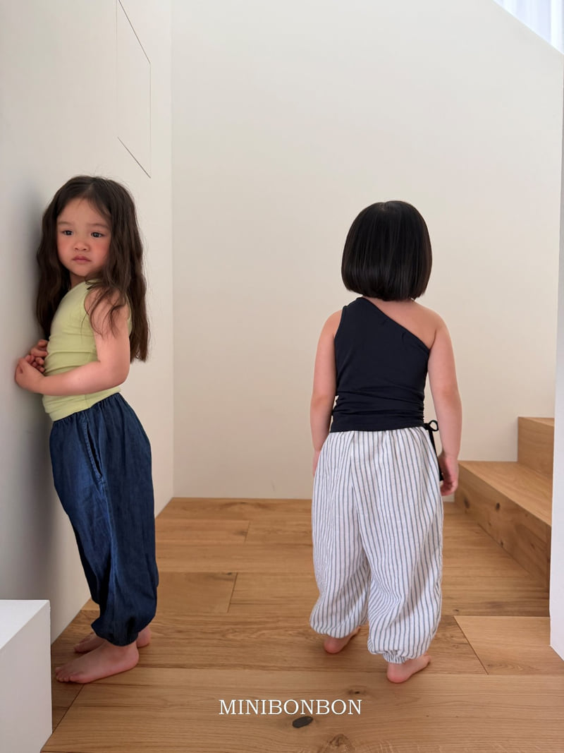 Mini Bongbong - Korean Children Fashion - #kidsshorts - Diagonal Sleeveless - 11