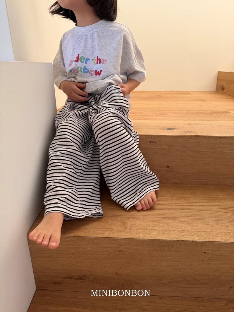 Mini Bongbong - Korean Children Fashion - #kidsshorts - Rainbow Tee - 4