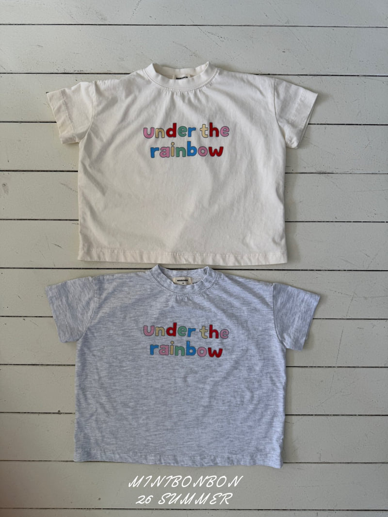 Mini Bongbong - Korean Children Fashion - #kidzfashiontrend - Rainbow Tee - 5