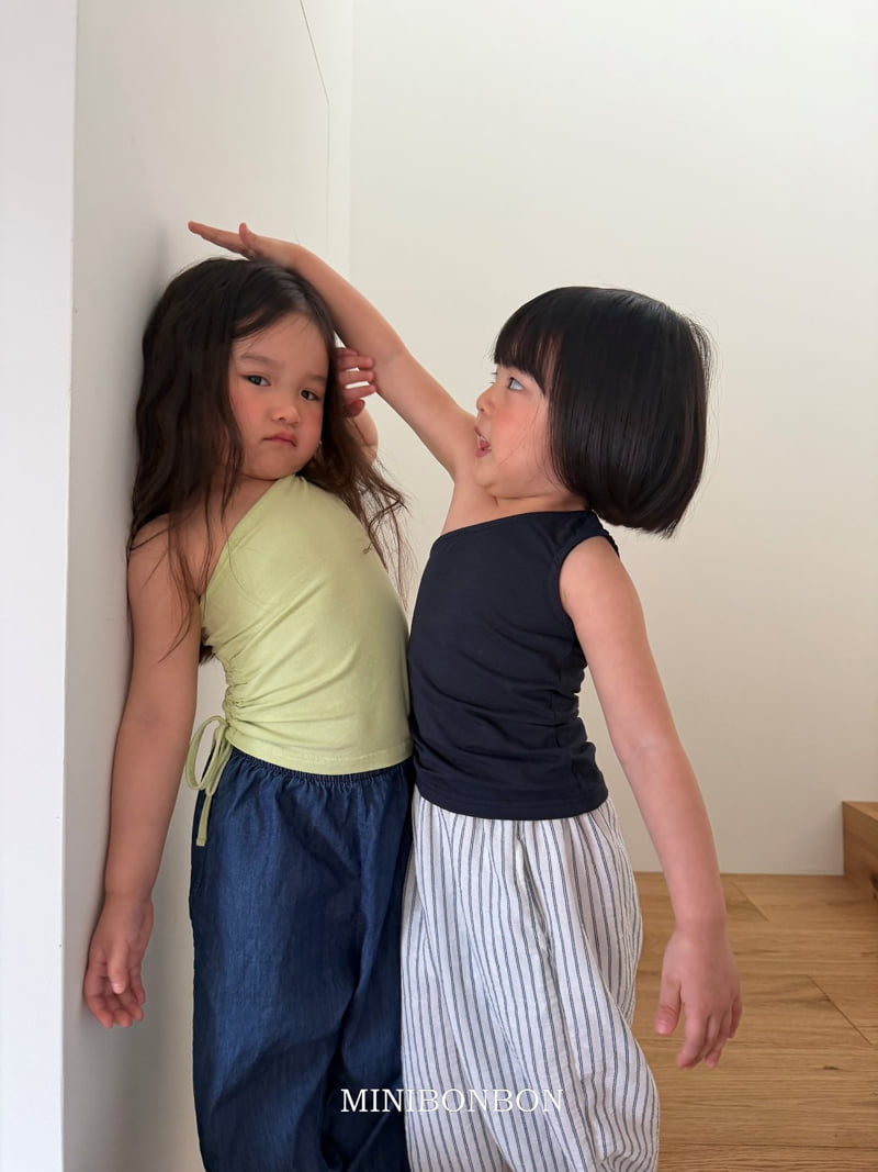 Mini Bongbong - Korean Children Fashion - #littlefashionista - Diagonal Sleeveless