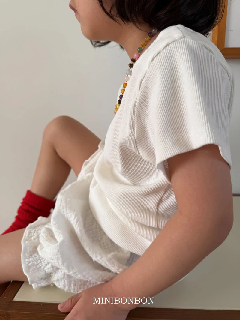 Mini Bongbong - Korean Children Fashion - #magicofchildhood - Pure Ribbed Tee - 3