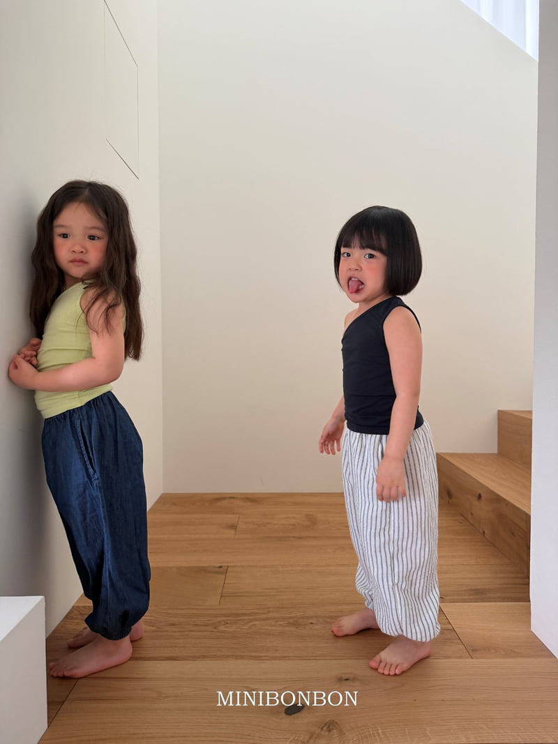 Mini Bongbong - Korean Children Fashion - #minifashionista - Diagonal Sleeveless - 3