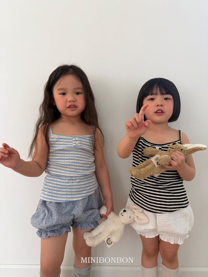 Mini Bongbong - Korean Children Fashion - #minifashionista - Jacquard Strap Sleeveless - 11