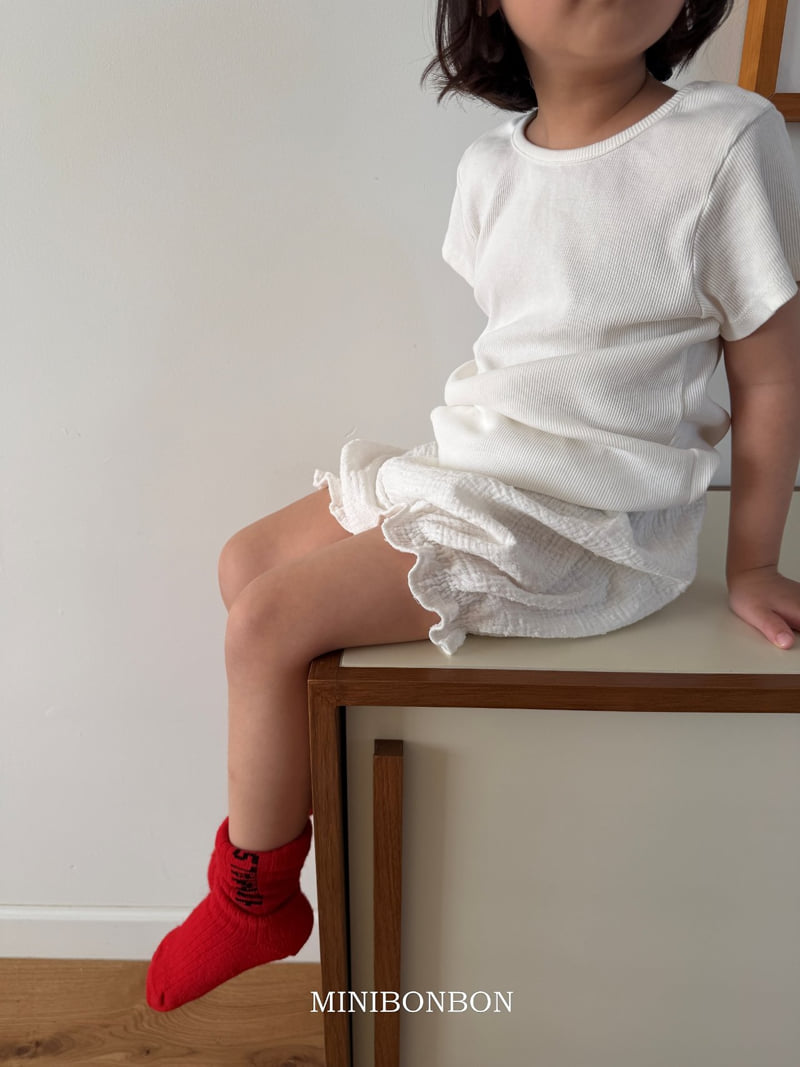 Mini Bongbong - Korean Children Fashion - #prettylittlegirls - Pure Ribbed Tee - 5