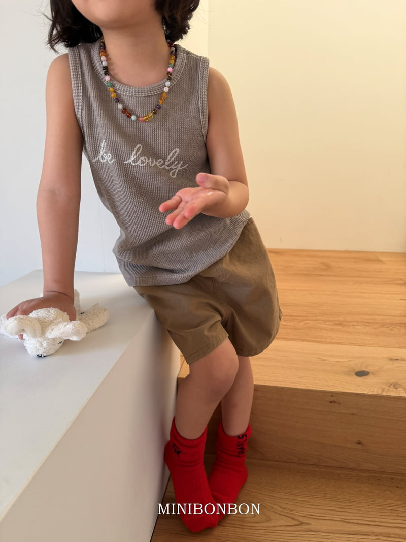Mini Bongbong - Korean Children Fashion - #stylishchildhood - Peanut Sleeveless - 6