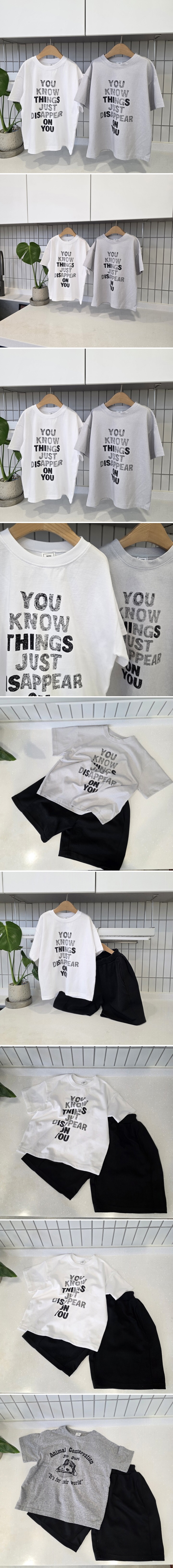Mini Cabinet - Korean Children Fashion - #Kfashion4kids - Lettering Tee
