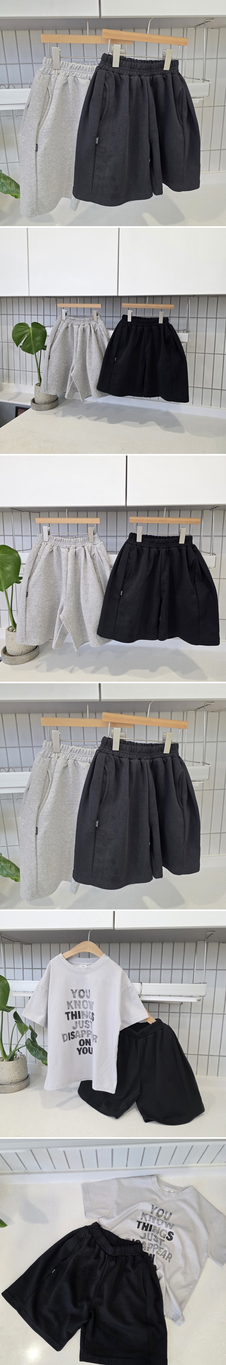 Mini Cabinet - Korean Children Fashion - #kidsshorts - Label Loose Pants