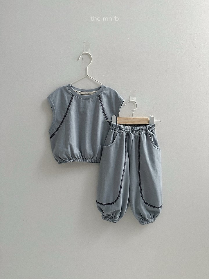 Mini Robe - Korean Baby Fashion - #babyboutique - Nico Contrast Sleeveless - 9