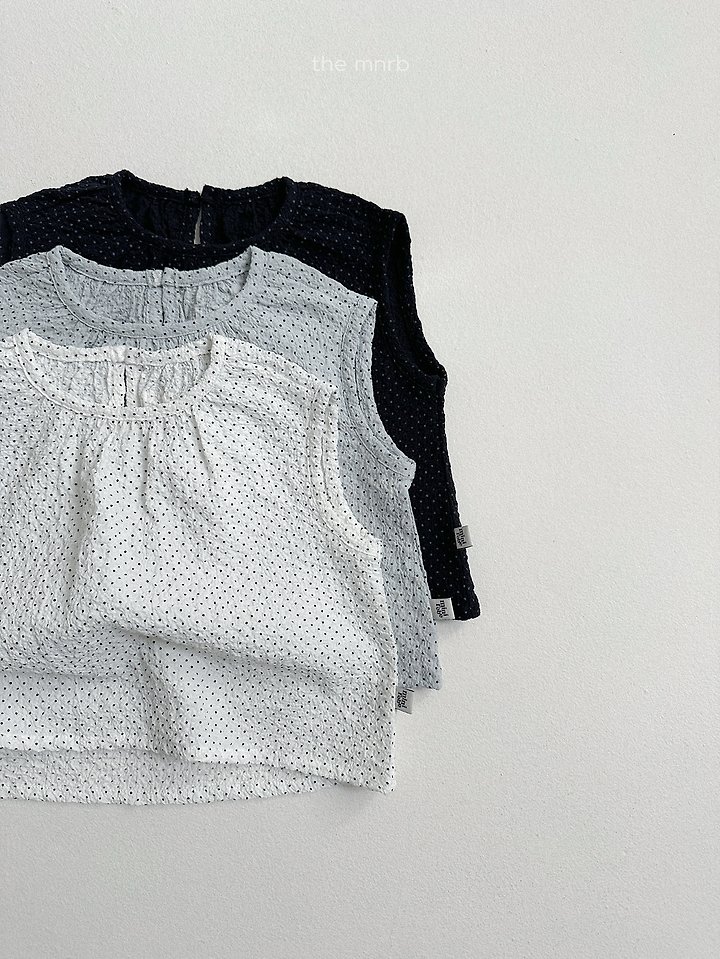 Mini Robe - Korean Baby Fashion - #babyboutique - Dot Crinkle Blouse - 6