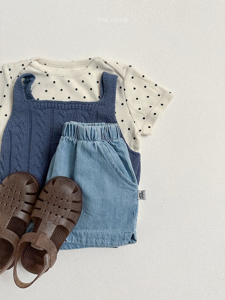 Mini Robe - Korean Baby Fashion - #babyboutique - Round Denim Pants - 11
