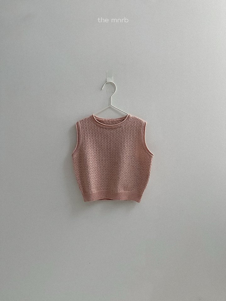Mini Robe - Korean Baby Fashion - #babyboutiqueclothing - Eyelet Knit Vest - 8