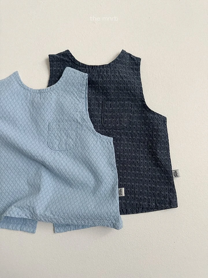Mini Robe - Korean Baby Fashion - #babyboutiqueclothing - Diamond Denim Sleeveless - 5