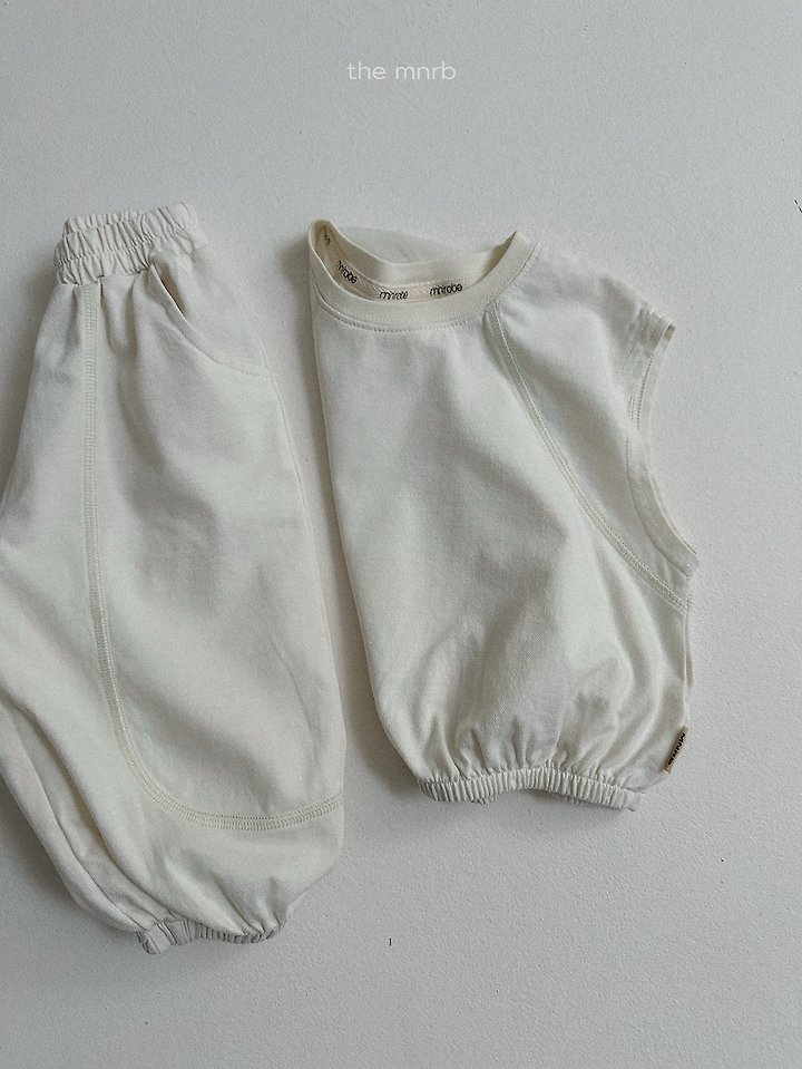 Mini Robe - Korean Baby Fashion - #babyclothing - Nico Contrast Sleeveless - 11