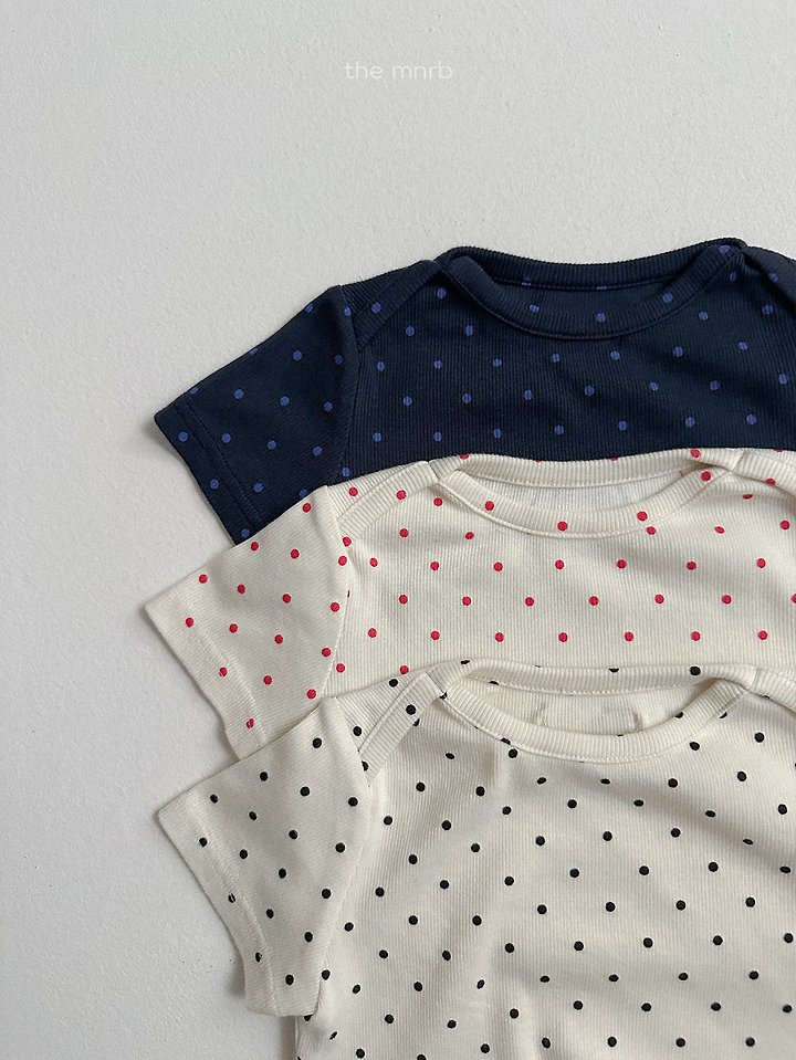 Mini Robe - Korean Baby Fashion - #babyclothing - Little Dot Short Sleeve Tee