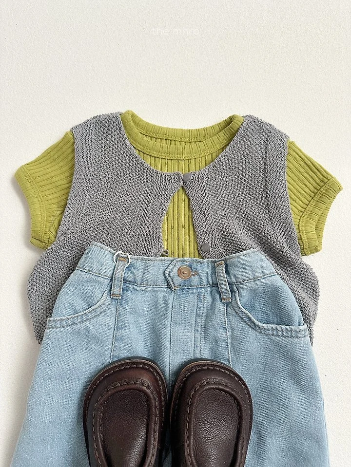 Mini Robe - Korean Baby Fashion - #babyclothing - Button Denim Shorts - 12