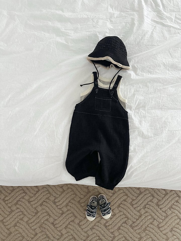 Mini Robe - Korean Baby Fashion - #babyclothing - Stitch Overalls - 11