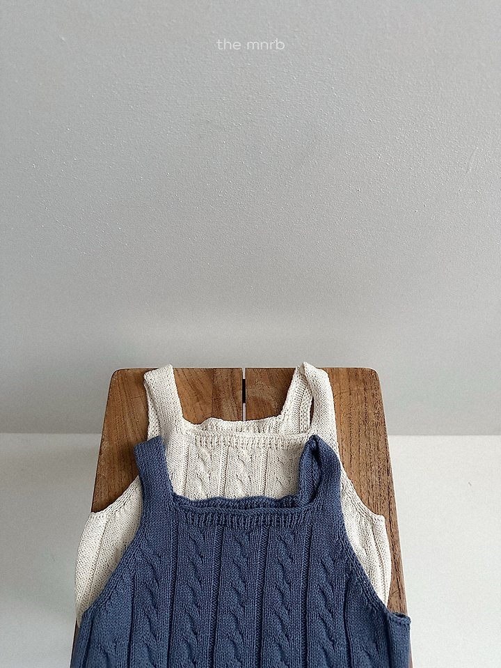 Mini Robe - Korean Baby Fashion - #babyclothing - Cable Knit Vest - 10