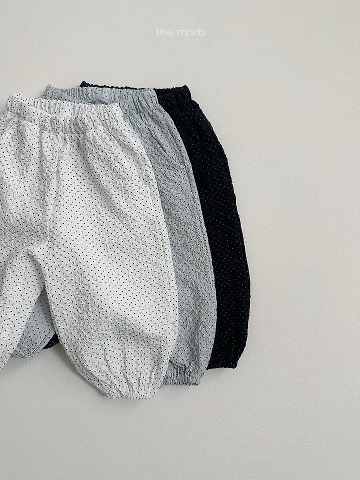 Mini Robe - Korean Baby Fashion - #babyfashion - Dot Crinkle Jogger Pants - 3