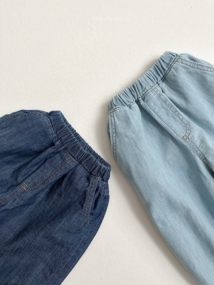 Mini Robe - Korean Baby Fashion - #babyfashion - Slub Denim Jogger Pants - 9