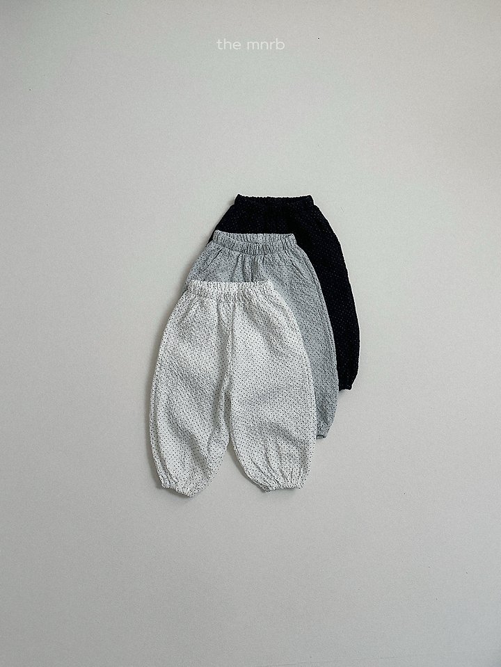 Mini Robe - Korean Baby Fashion - #babyfashion - Dot Crinkle Jogger Pants - 4