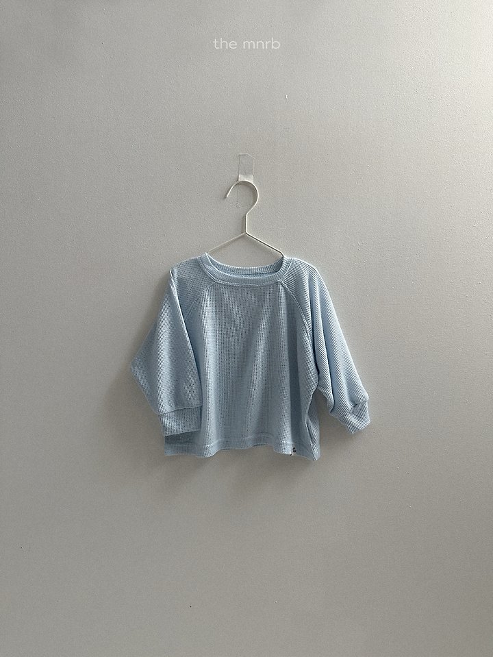 Mini Robe - Korean Baby Fashion - #babyfever - Waffle Long Sleeve Tee - 10