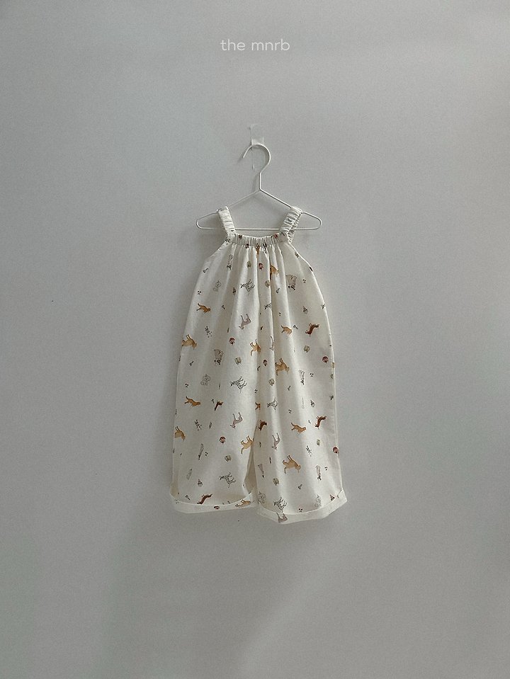 Mini Robe - Korean Baby Fashion - #babyfever - Puppy Overalls - 3