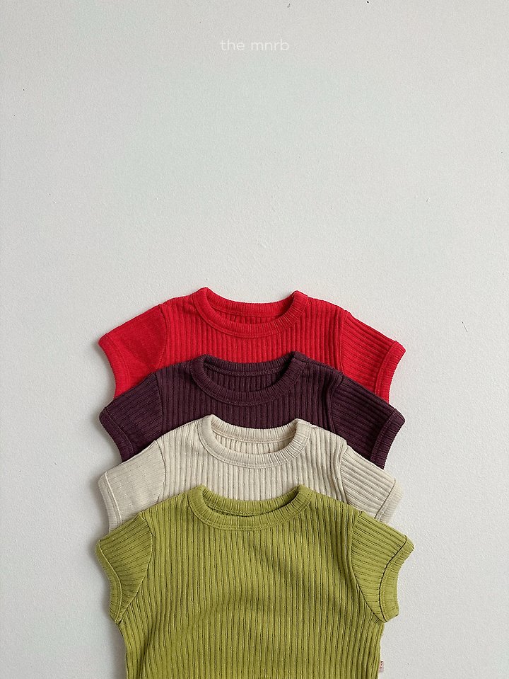 Mini Robe - Korean Baby Fashion - #babyfever - Bella Rib Tee - 5