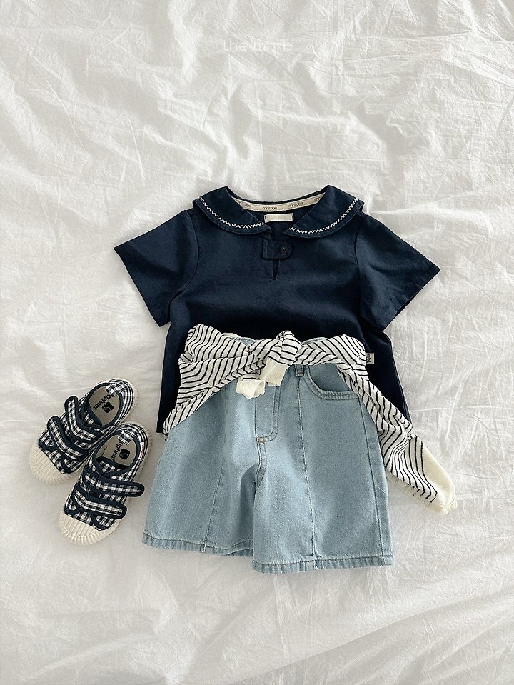 Mini Robe - Korean Baby Fashion - #babygirlfashion - Point Sailor Shirt - 12