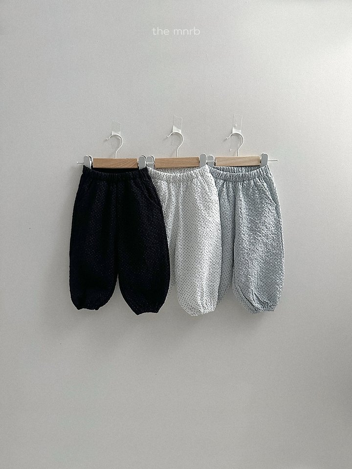 Mini Robe - Korean Baby Fashion - #babylifestyle - Dot Crinkle Jogger Pants - 6