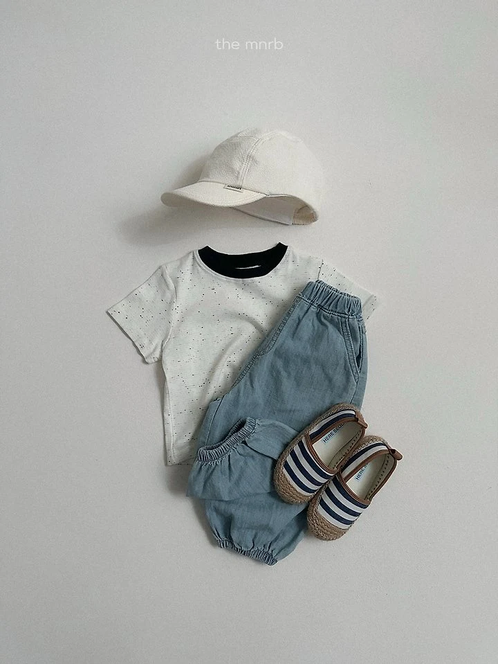 Mini Robe - Korean Baby Fashion - #babylifestyle - Slub Denim Jogger Pants - 12