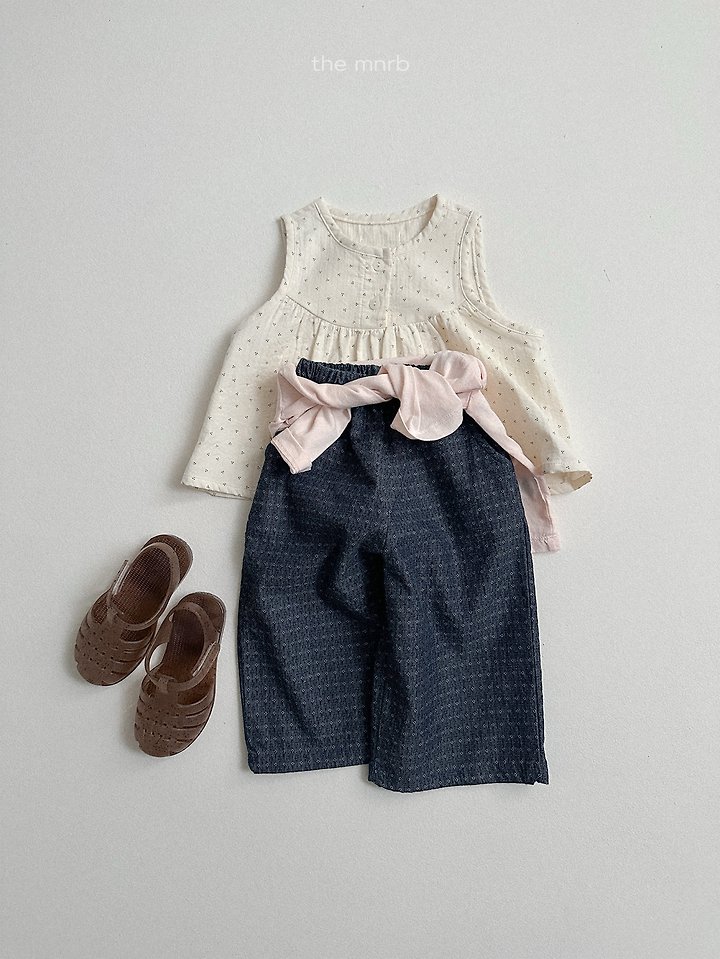 Mini Robe - Korean Baby Fashion - #babylifestyle - Diamond Denim Pants - 8