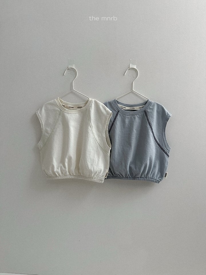 Mini Robe - Korean Baby Fashion - #babyoninstagram - Nico Contrast Sleeveless