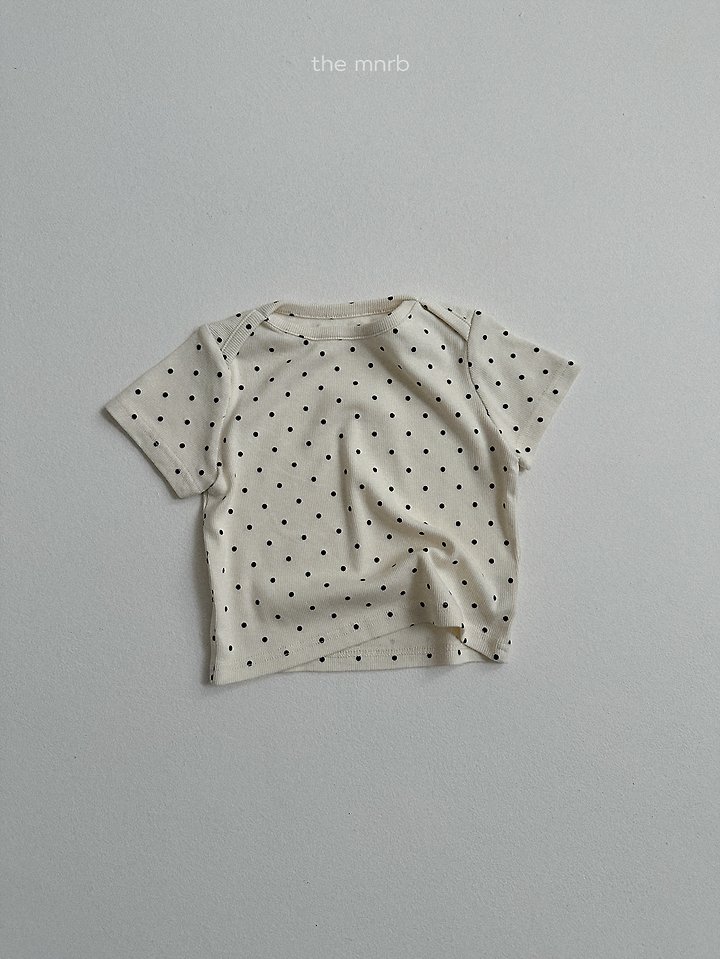 Mini Robe - Korean Baby Fashion - #babyoninstagram - Little Dot Short Sleeve Tee - 6