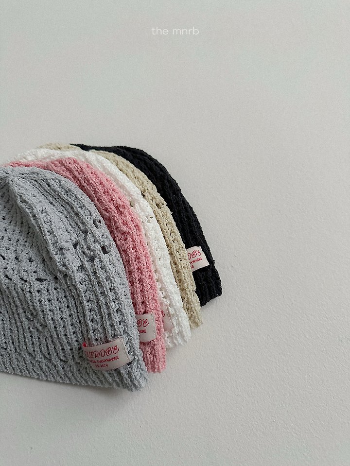 Mini Robe - Korean Baby Fashion - #babyoninstagram - Eyelet Beanie - 3