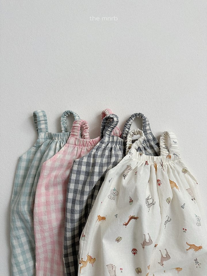 Mini Robe - Korean Baby Fashion - #babyootd - Puppy Overalls - 7