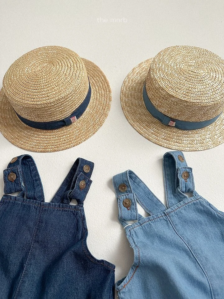 Mini Robe - Korean Baby Fashion - #babyootd - Washed Denim Overalls - 6