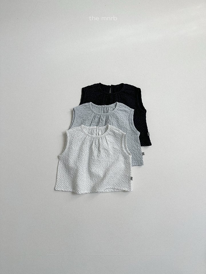 Mini Robe - Korean Baby Fashion - #babyoutfit - Dot Crinkle Blouse