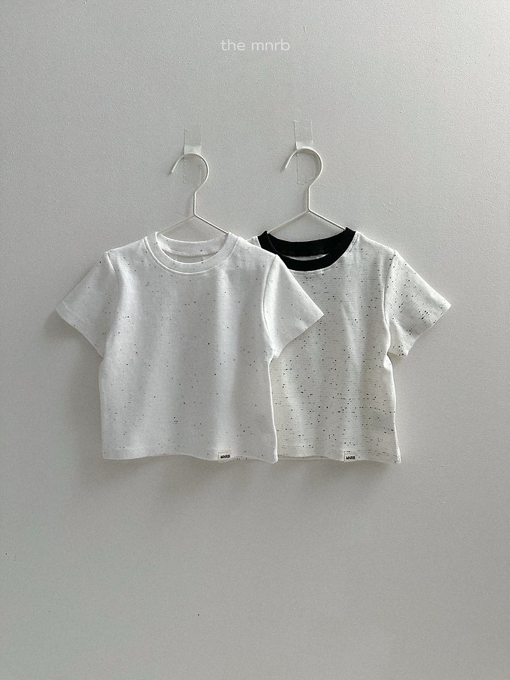 Mini Robe - Korean Baby Fashion - #babyoutfit - Cookies & Cream Short Sleeve Tee - 7
