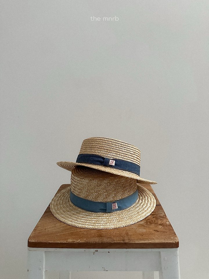 Mini Robe - Korean Baby Fashion - #babyoutfit - Denim Cancan Hat - 2
