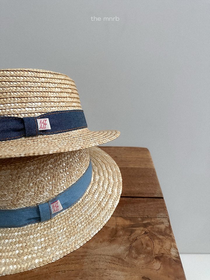 Mini Robe - Korean Baby Fashion - #babyoutfit - Denim Cancan Hat - 3