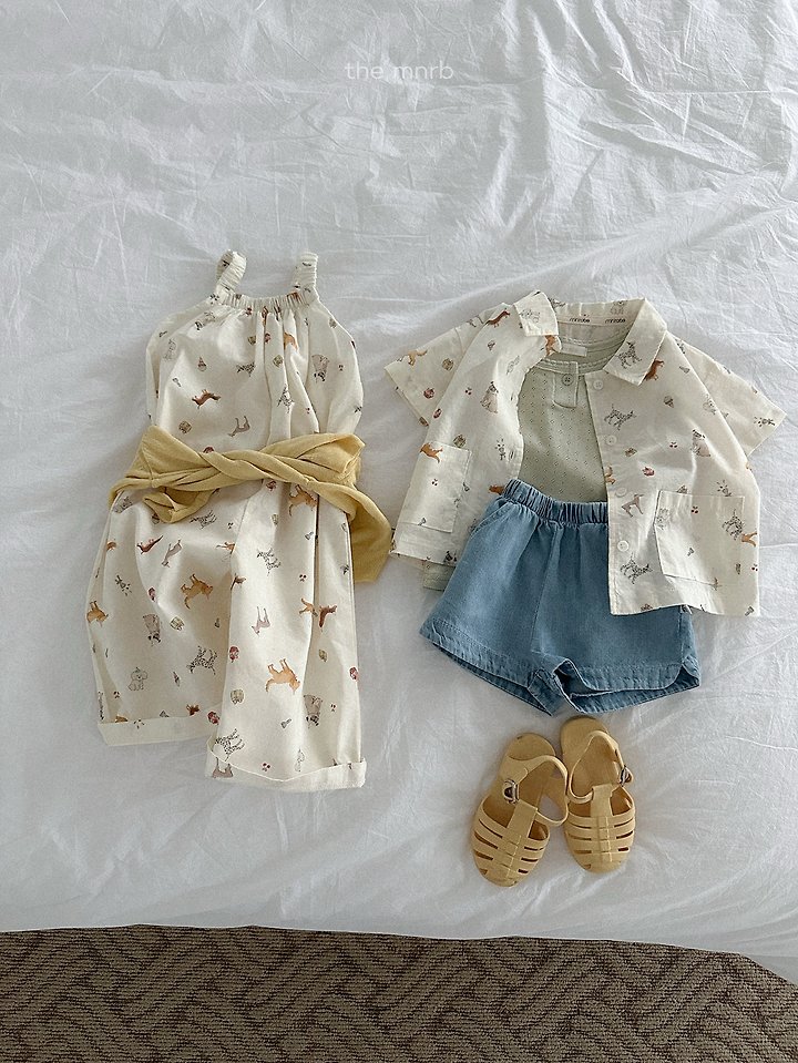 Mini Robe - Korean Baby Fashion - #babyoutfit - Puppy Overalls - 9
